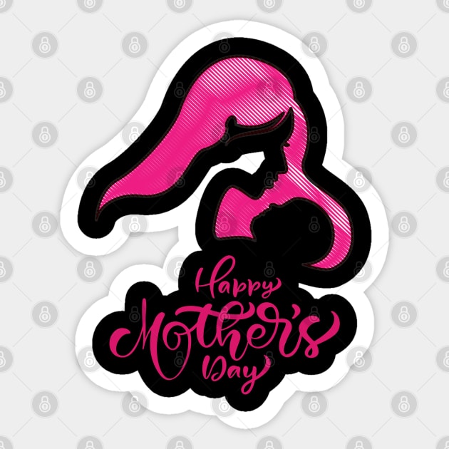 mother day Sticker by Pro-tshirt